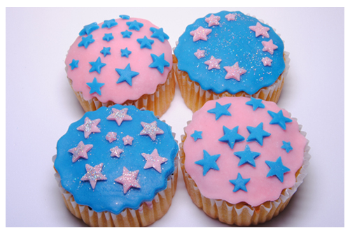 Cupcakes estrellas