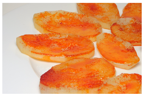 Patatas con pimentón en Horno Solar